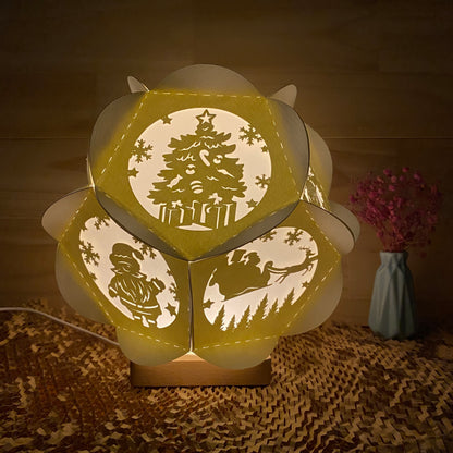Merry Chrismas – 3D Lantern SVG File for Cricut & Silhouette