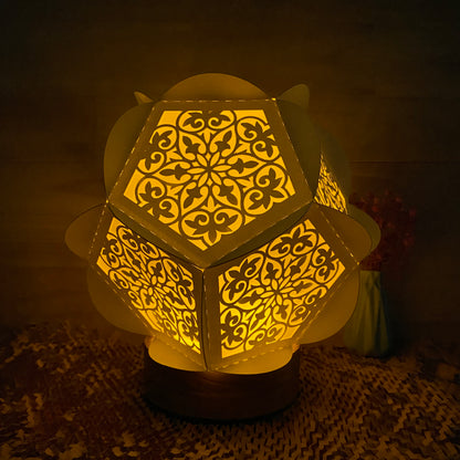 Mandala – 3D Lantern SVG File for Cricut & Silhouette