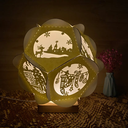 Xmas 3 – 3D Lantern SVG File for Cricut & Silhouette