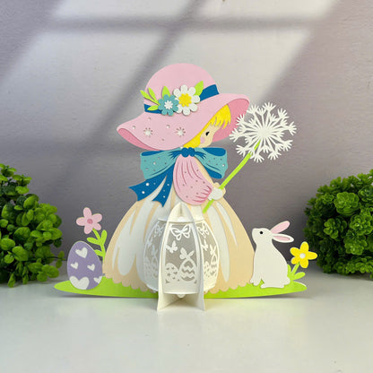 Easter Girls – 3D Lantern SVG File for Cricut & Silhouette