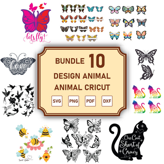 Cricut Bundle Animal 1 - Cricut File - VEKTOR KRAFT