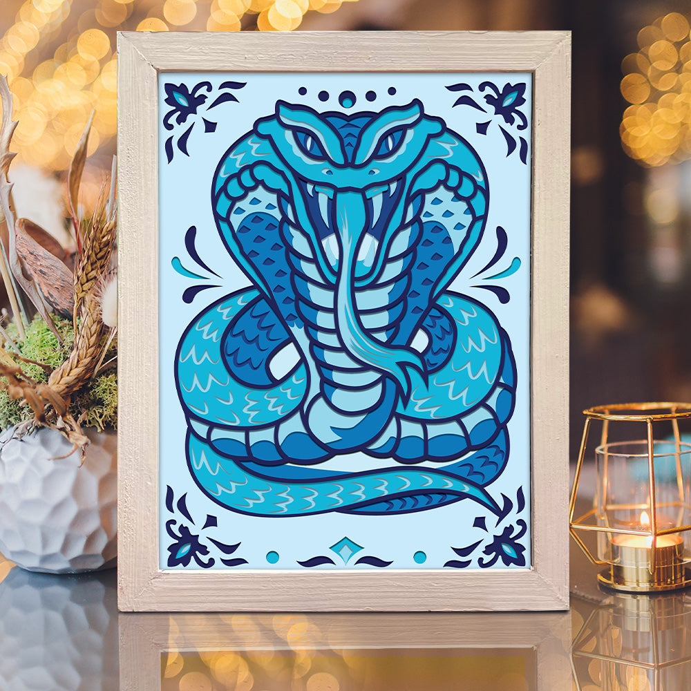 Snake – 3D Shadow Box SVG File for Cricut & Silhouette